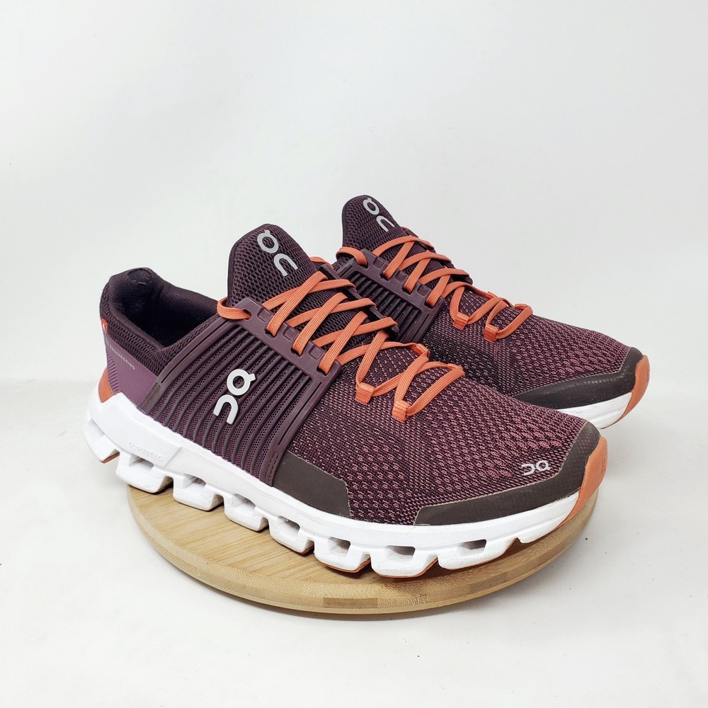 On Cloudswift Running Shoes Womens 8.5 Plum Gym Walking Cushion Sneaker